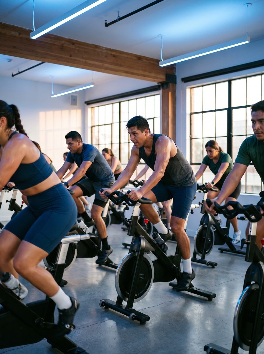 Clase de cardio indoor