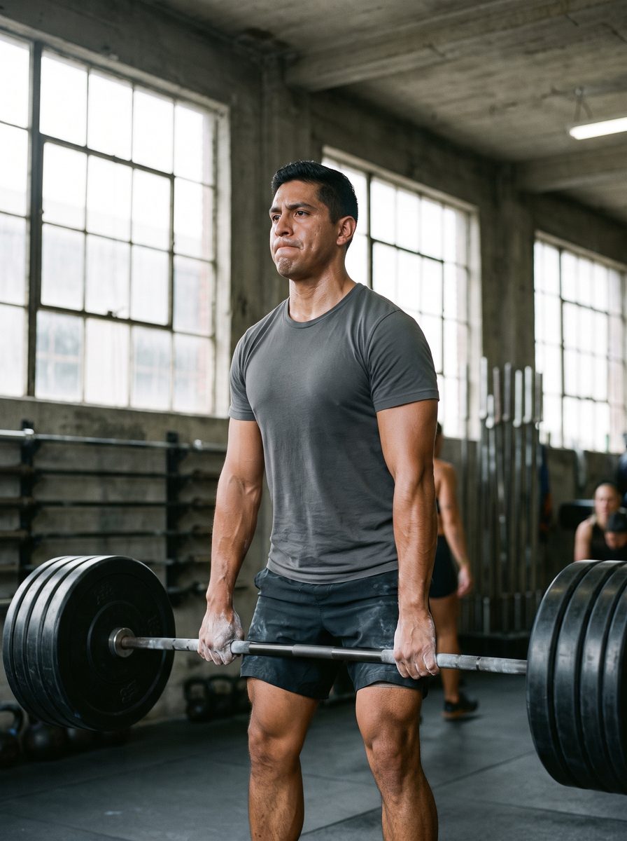 Entrenamiento de fuerza en gimnasio